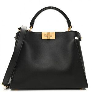 Vitello Tahiti Burro Medium Peekaboo Iconic Essentially Satchel Black Corda